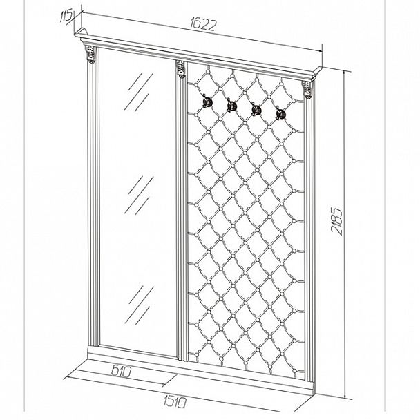 Прихожая "Благо-5-7-2" - Вид 2
