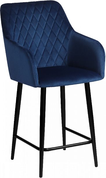 Комплект полубарных поворотных кресел Барли К, Confetti blue/черный, 3 шт. - Вид 4