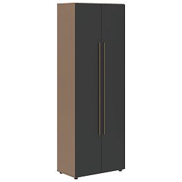 Шкаф для одежды VWCS 80.1 Яшма черный/Кобра 800х430х2253 VELION - Фото предпросмотра