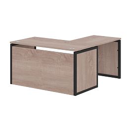 Стол угловой XQPCT 1415H Дуб Сонома/Антрацит 1400х1500х750 XTEN-QP - Фото предпросмотра