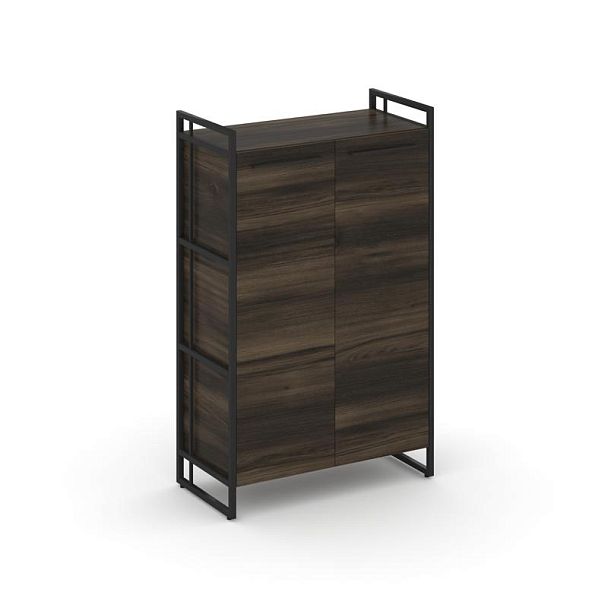 Rift Шкаф 3 ниши широкий RF.SS-31 Дуб Мали/Металл Черный 798*396*1286 - Вид 1