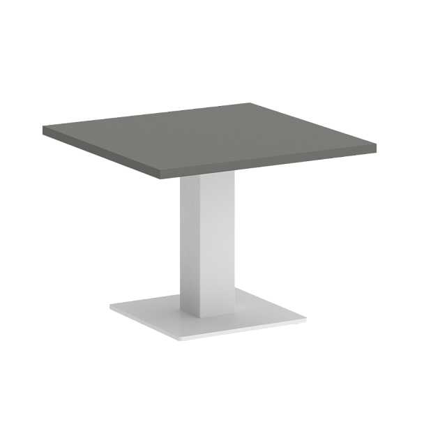 Home Office Стол журнальный квадратный VR.SP-5-60.2G Металлик/Белый металл 600*600*450 - Вид 1