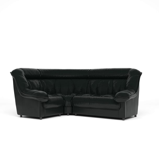 Диван угловой 1У2 Эдельвейс Ed/1y2/cn1114 черный - Вид 1