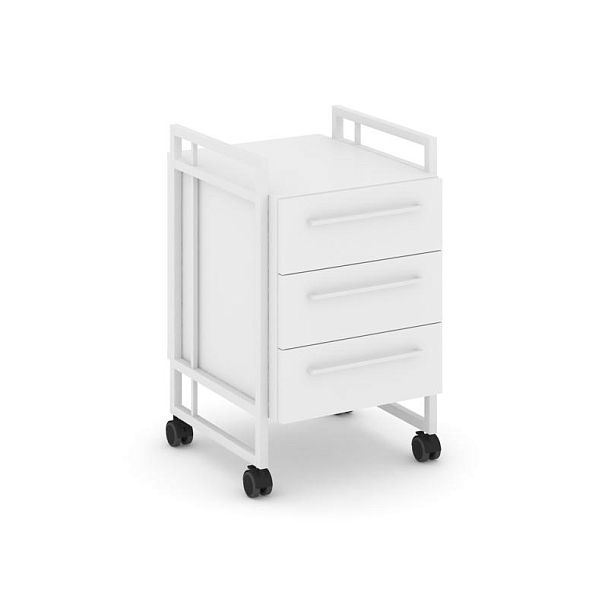 Rift Direct Тумба мобильная RF.TMR-001 Белый Бриллиант/Металл Белый 424*500*680 - Вид 1