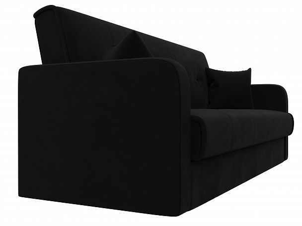 Диван книжка Надежда (полностью микровельвет черный) - Вид 3