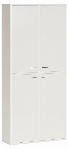 Шкаф книжный Домино СУ(ш2в2)+4ФГ Белый - Вид 1