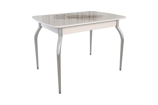 Стол обеденный раздвижной Танго KM-0215.1857 белый/Геометрия - Вид 2