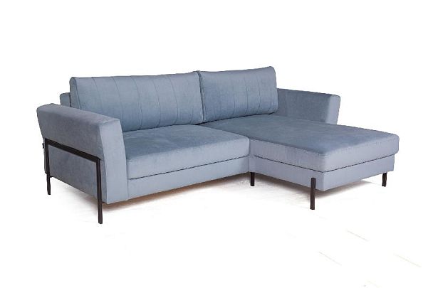 Fiji диван-кровать с шезлонгом, велюр - Вид 1