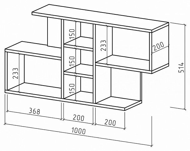 Полка навесная Лайт-18 - Вид 2