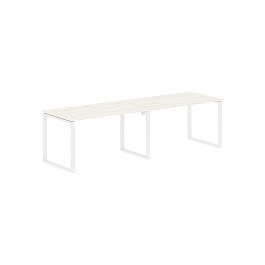 Стол 2-х местный EQWST 2780 Ясень Траун/Белый 2726х800х750 EDIS - Фото предпросмотра