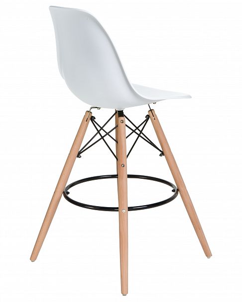 Стул барный DOBRIN DSW BAR (ножки светлый бук, цвет сиденья белый (W-02)) - Вид 4