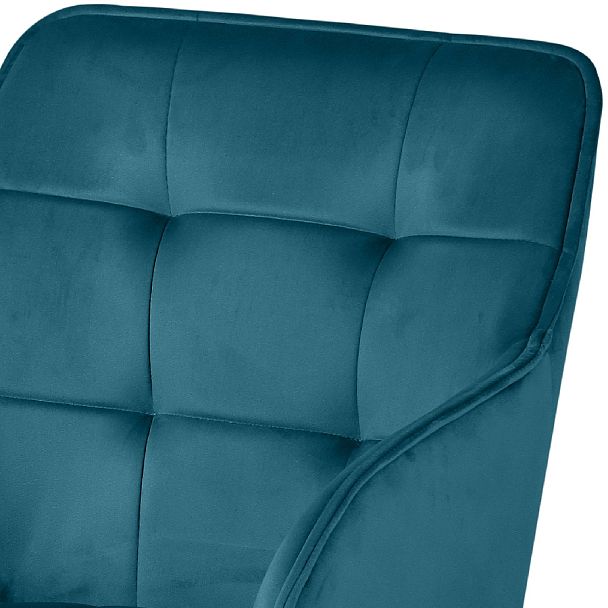 Барное поворотное кресло Мони К, Confetti izumrud/черный - Вид 7