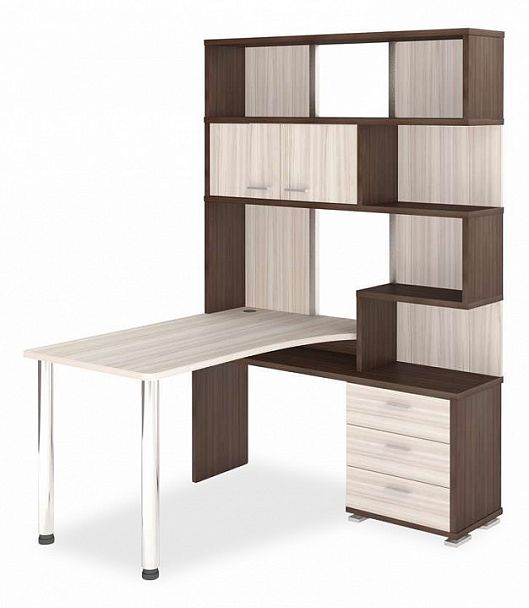 Стол компьютерный Домино СР-420/130 Карамель/Шамони левый - Вид 1