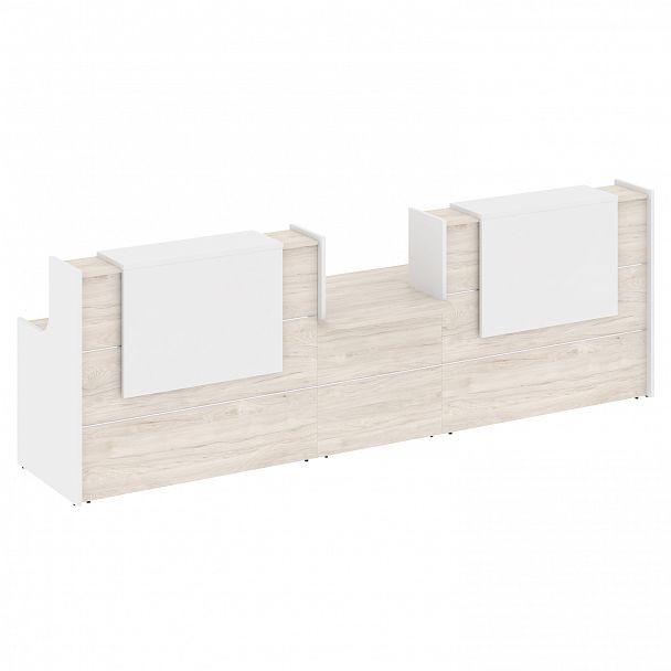 Ресепшн "Onix" O.R-K-19 денвер светлый/белый - Вид 2