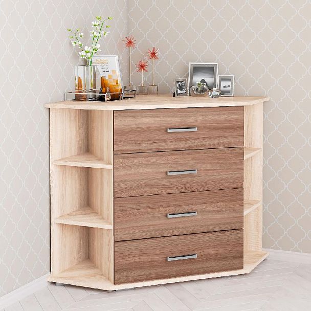 Комод Катрин 7 (770*790*770) дуб сонома/ясень шимо - Вид 1