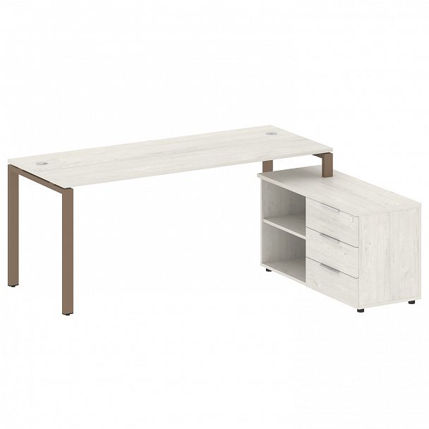 Рабочая станция "Metal System" БП.РС-СТС-2.5 дуб наварра/мокко - Вид 1