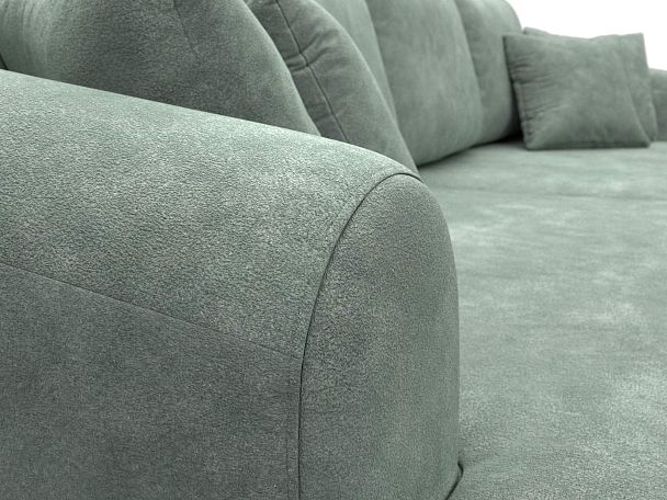 Диван прямой Милтон Велюр зеленый - Вид 4