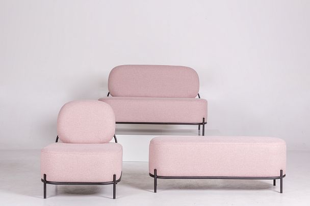 Диван Gawaii 2-х мест Розовый - Вид 5