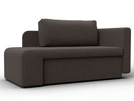 Кушетка Лига-097 Рогожка коричневый - Фото предпросмотра