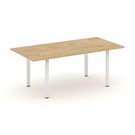 Style Project Direct Direct Стол переговорный SN-6P.SPRG-198.3 Тиквуд Светлый/Металл Белый 1980*980*750 - Фото предпросмотра