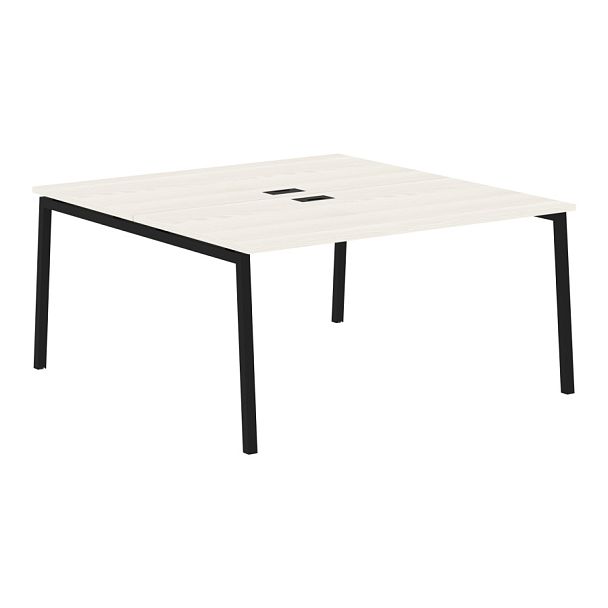 Стол 2-х местный ELWST 1516 Ясень Траун/Черный 1560х1606х750 EDIS - Вид 1