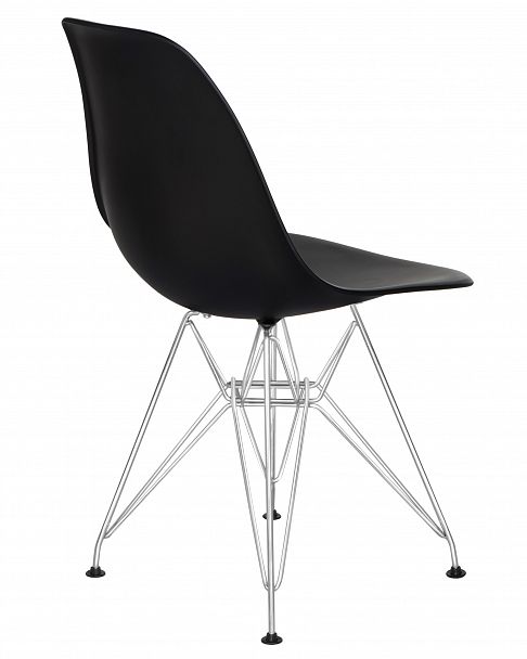 Стул обеденный DOBRIN DSR (ножки хром, цвет чёрный (B-03)) - Вид 4