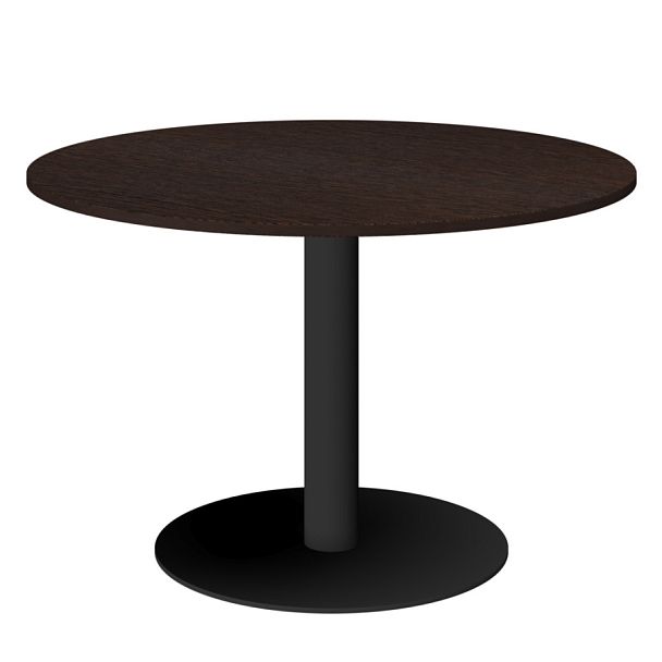 Стол круглый АМ-Д120 Дуб венге/Антрацит 1200x1200x760 Арго-М - Вид 1