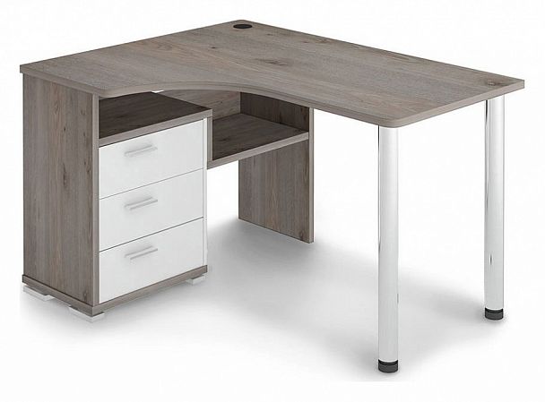 Стол письменный Домино СР-132С Белый/Нельсон левый - Вид 1