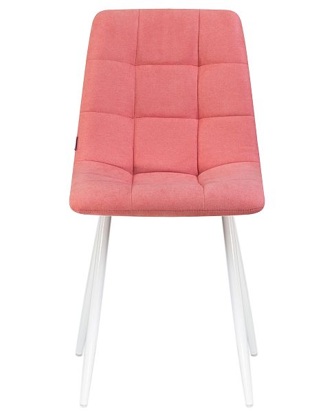 Стул обеденный DOBRIN ALEX (белые ножки, розовая ткань (UF860-05B)) - Вид 6