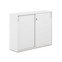 Шкаф-купе 3 ур. 1438х400х1111 / корпус: белый, топ/дно: белый, фасады: белый / Аллегро / Allegro - Фото предпросмотра