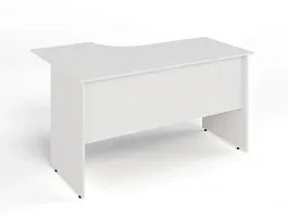 ЛАЙТ / LIGHT RLG004-14x9R Угловой стол 140x90x75 Белый - Фото предпросмотра