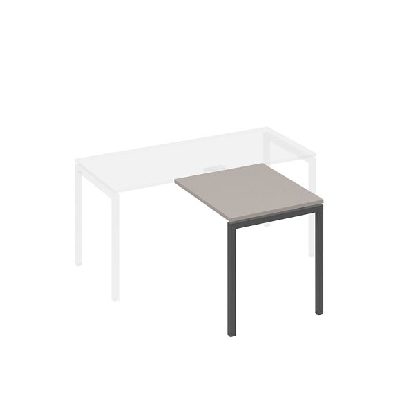 Брифинг-приставка на металлокаркасе DUE A4 А4 Б2 073 БП мокко премиум / металлокаркас антрацит - Вид 1