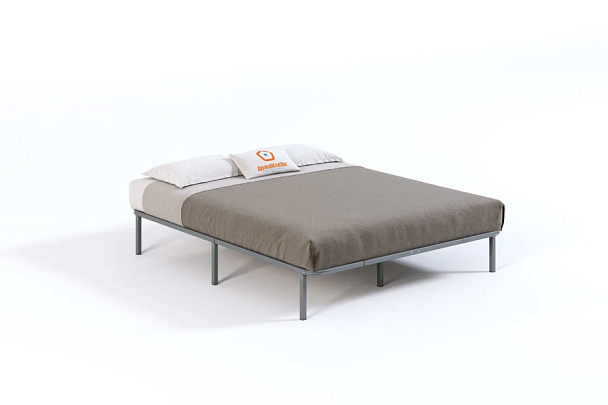 Кровать - подиум металлическая София 1400*2000, цвет серый - Вид 1