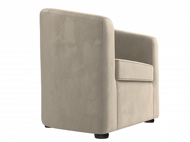 Кресло Норден (полностью микровельвет бежевый) - Вид 3