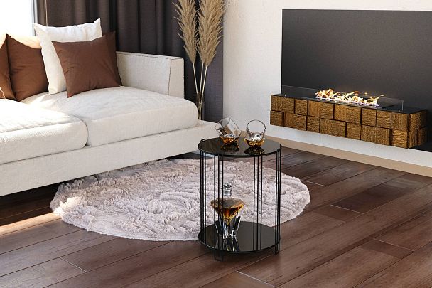 Столик кофейный Sheffilton SHT-CT34 черный муар/черный глянец - Вид 6