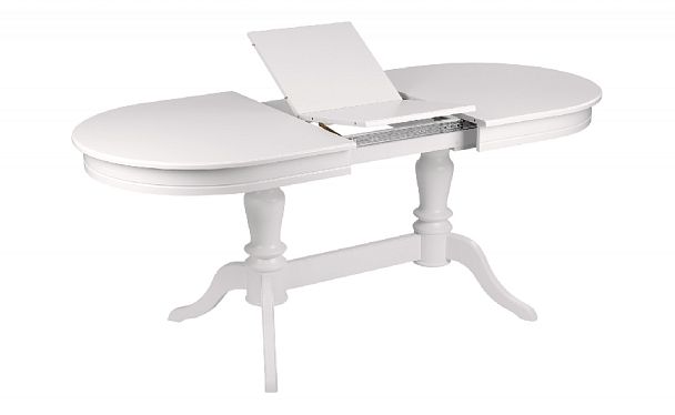 Обеденная группа стол Арей 140(180)х80х76 Белый и 6 стульев Арктос Белый/Коричневая рогожка - Вид 3