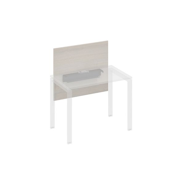 Экран настольный фронтальный большой для стола 100 с кабель-каналом A4 А4 Б 835 БП дуб / металлокаркас антрацит - Вид 1