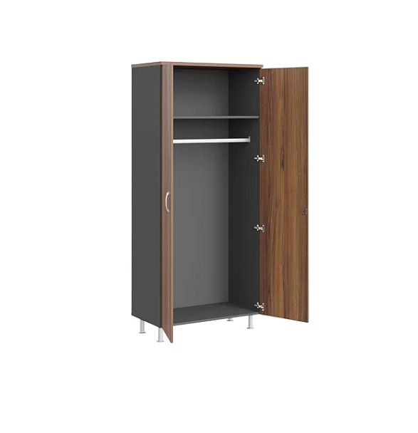 Гардероб широкий (штанга) ДВП Берлин Орех Вармия/Серый ШГ51-90/60 з/с ДВП - Вид 2