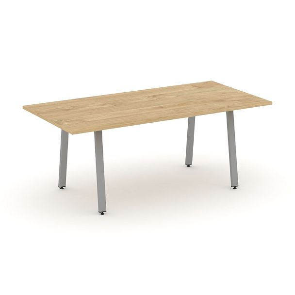 Style Project Direct Direct Стол переговорный SN-6A.SPRG-198.3 Тиквуд Светлый/Металл Серый 1980*980*750 - Вид 1