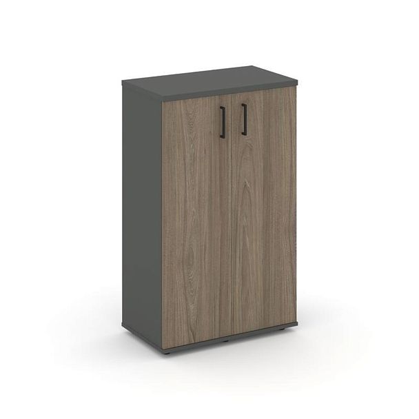 Стайл Проджект Тумба опорная/приставная SN.TOP-061 Антрацит/Вяз Благородный/Черный Ручки 600*400*115 - Вид 1