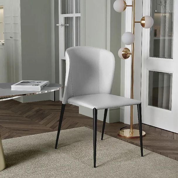 Стул Albert, кожа белый - Вид 4