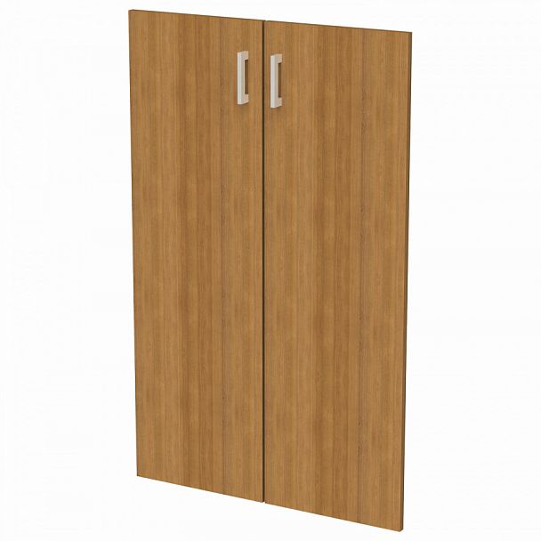 Дверь ЛДСП средняя "Арго", КОМПЛЕКТ 2 шт., 355х18х1120 мм, орех, А-610 - Вид 1