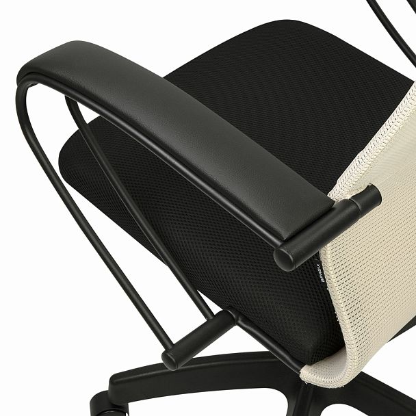 Кресло BRABIX PREMIUM "Ultimate EX-800" пластик, плотная двойная сетка Х2, черное/бежевое, 532916 - Вид 8