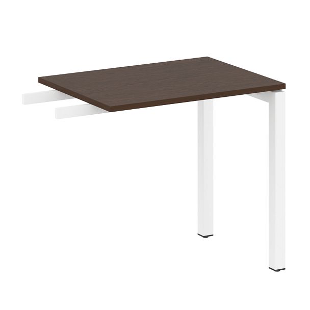 Metal System Quattro Приставной элемент на П-образном м/к 50БП.ПР-2 Венге/Белый металл 800*600*750 - Вид 1