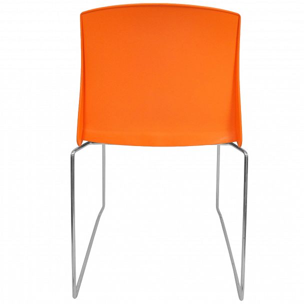 Стул Pull (пруток) каркас Хром, оранжевый, стопируемый - Вид 2