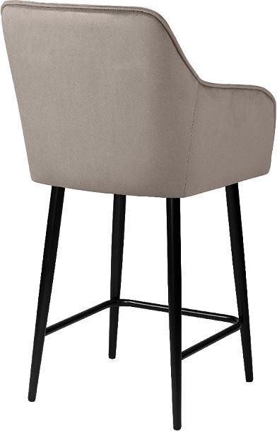 Комплект полубарных поворотных кресел Мони К, Confetti smoke/черный, 2 шт. - Вид 5