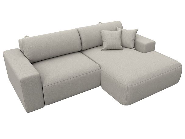 Диван угловой Лига-036 НПБ Классик правый угол Рогожка бежевый - Вид 5