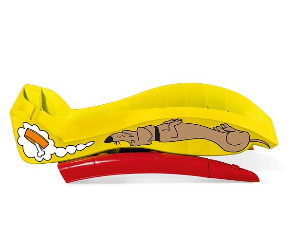 Игровая горка Sheffilton KIDS Собачка желтый/красный - Вид 3