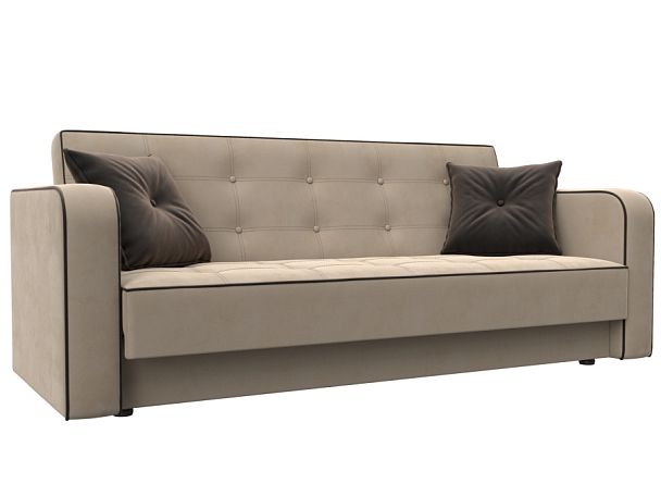 Диван-книжка Тур Велюр бежевый - Вид 1