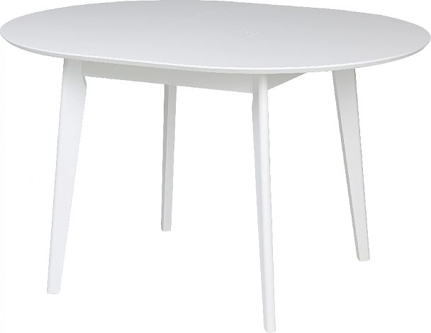 Стол деревянный круглый раскладной Норден D100 Белый - Вид 7